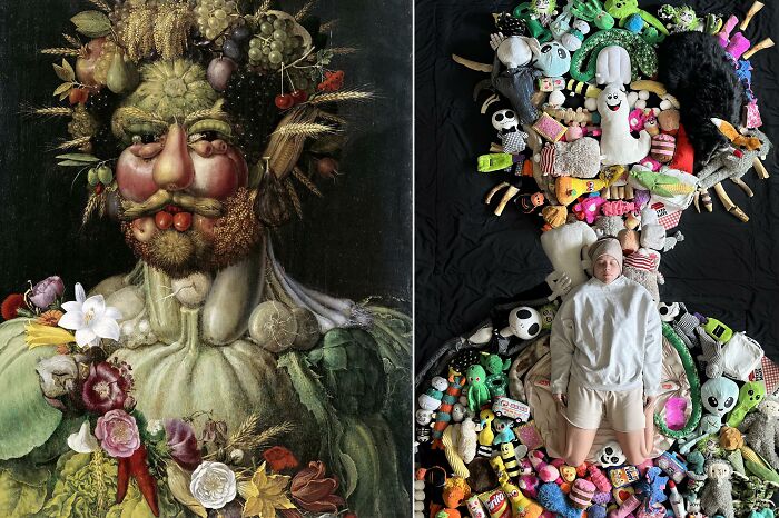 Rudolf Ll Of Habsburg As Vertumnus, 1590 By Giuseppe Arcimboldo vs. Rudolf Ll Of Habsburg As Vertoynus, 2022