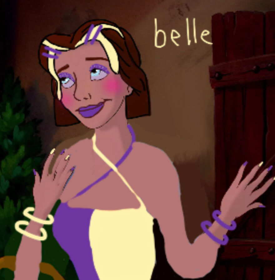 I Drew Some Disney Princess Glow UPS (5 Pics)