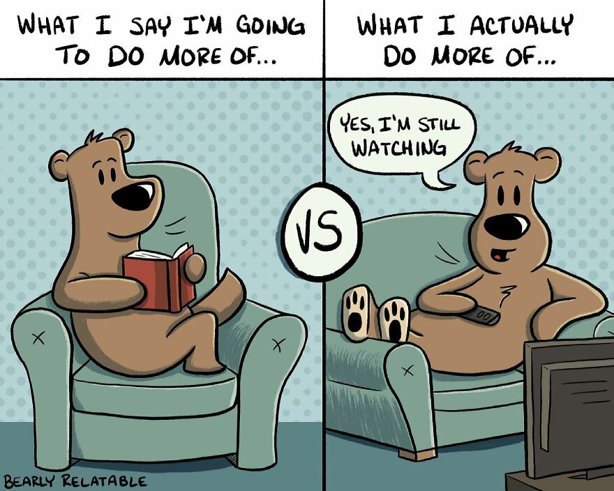 Bearly Relatable Comic