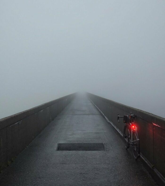 After Riding Throughout The Night Battling Strong Headwinds And Torrential Rain, We Tackled The Stwlan Dam This Morning With Storm Ellen Trying To Ruin The Views