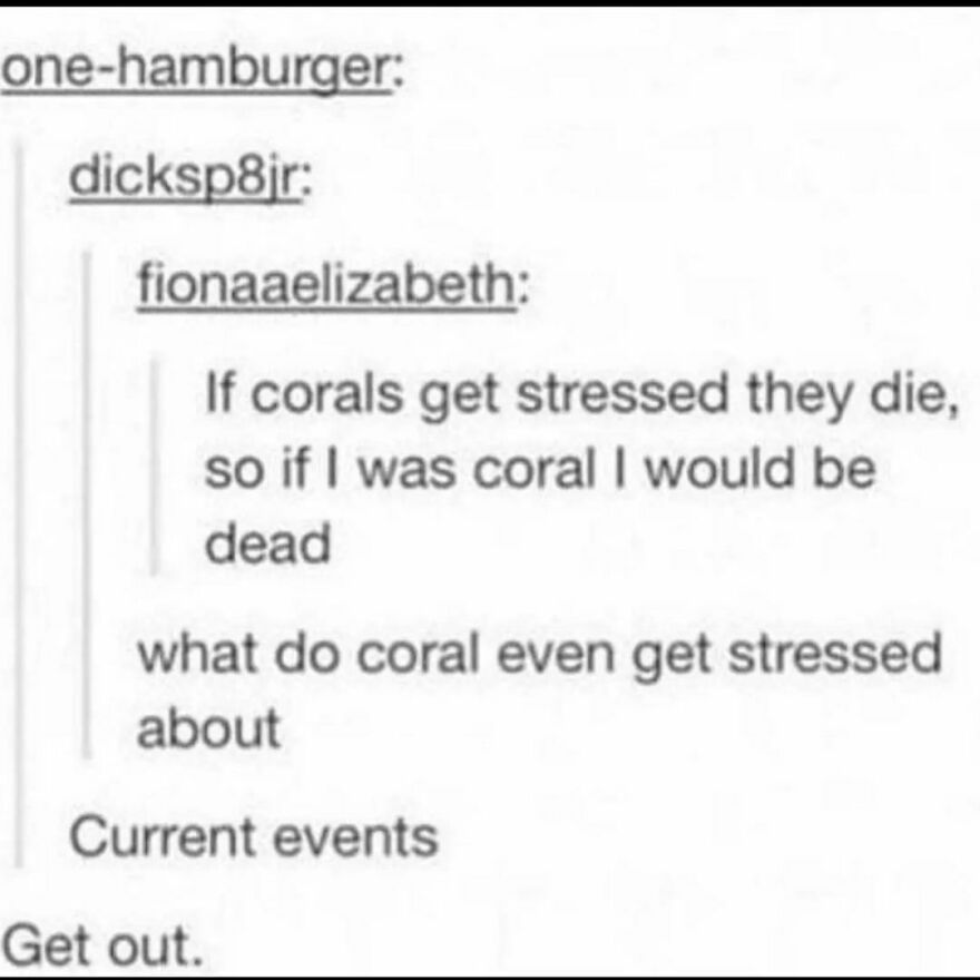 I'm dead coral