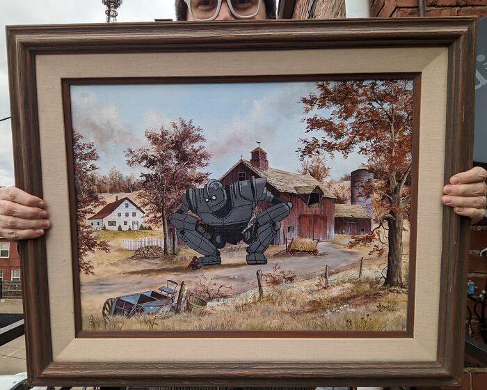 Iron Giant Added To A Farm Scene