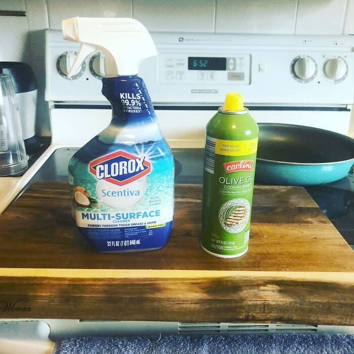 Take A Guess Of Which One Was Sprayed All Over Every Counter. Hint: The Counters Are All Silky Smooth Now