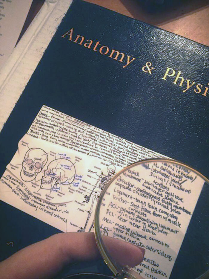 Teacher Said Only One Side Of A Notecard Is Allowed But I'm Bringing A Magnifying Glass