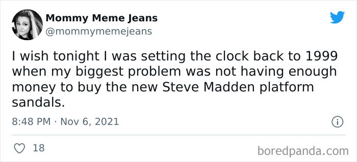 Those Shoes Had Such A Chokehold On Us. 🤩
hope Everyone Survives This Heinous Time Change. I Think By This Time Tomorrow I’ll Be Pulling My Hair Out.
•
follow Me At @mommymemejeans For More ✨
#mommymemejeans