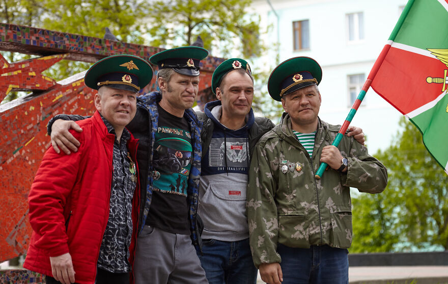 Veterans Of The Border Troops. Border Guard Day In Russia.