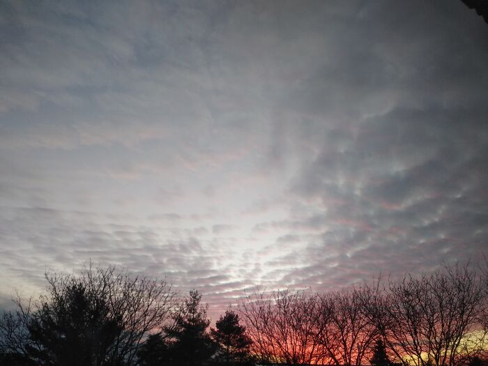 Winter Sunset In Ohio USA