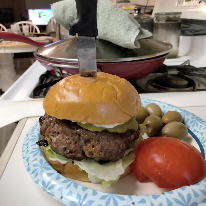 Pepper Jack. Guacamole. Feta-Stuffed Olives. Roma Tomato. Brioche. Fat Kobe Patty.