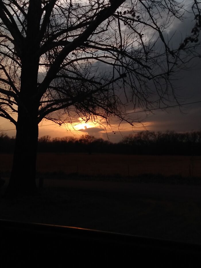 Oklahoma Sunset After Rain Storm
