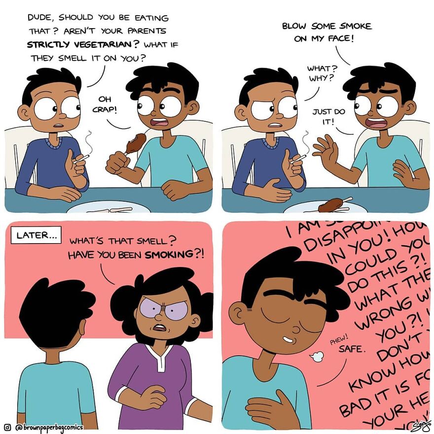 Indian Artist Creates Satirical Comics About Indian Families Inspired By Real-Life Experiences (New Pics)