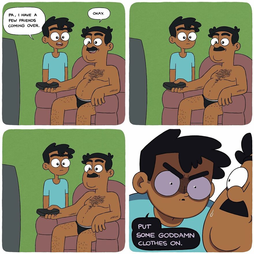 Indian Artist Creates Satirical Comics About Indian Families Inspired By Real-Life Experiences (New Pics)