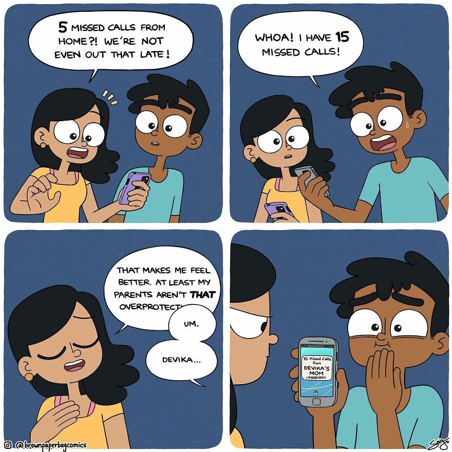 Indian Artist Creates Satirical Comics About Indian Families Inspired By Real-Life Experiences (New Pics)