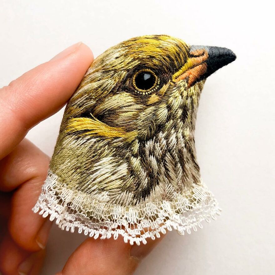 Meet Paulina Bartnik's Embroidered Birds (New Pics)