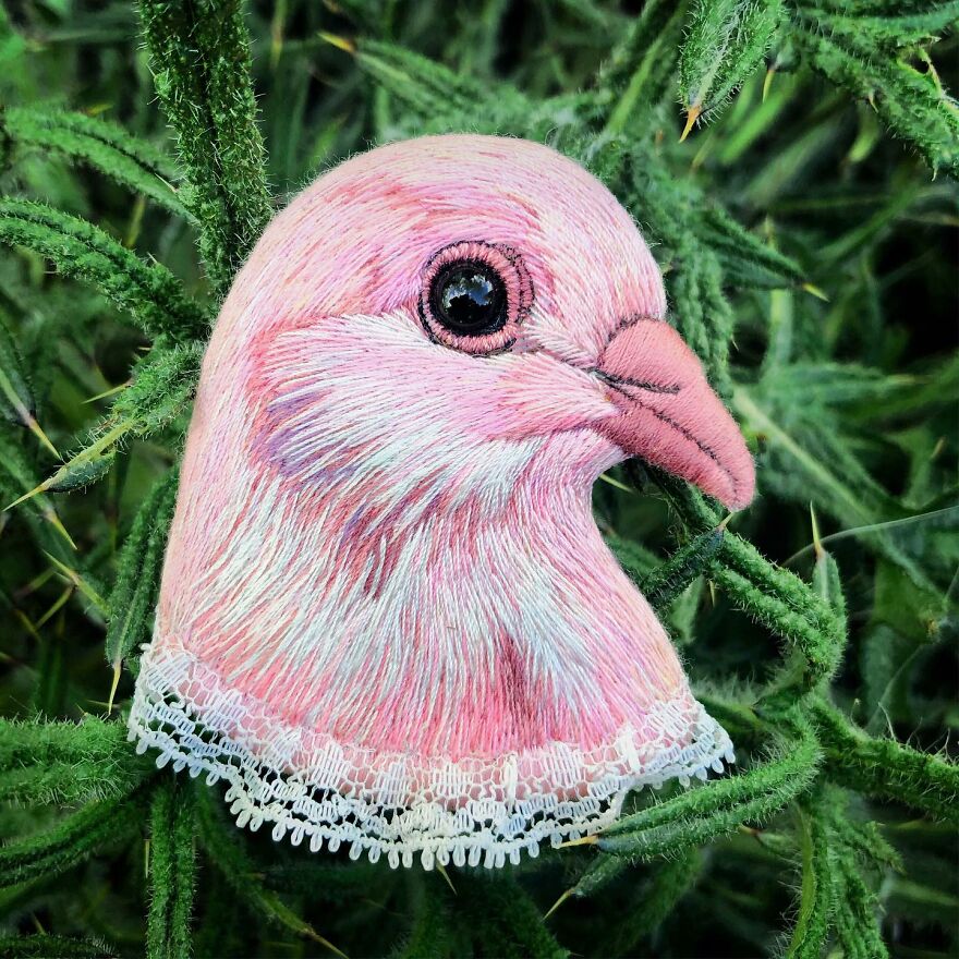 Meet Paulina Bartnik's Embroidered Birds (New Pics)