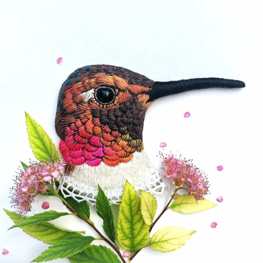 Meet Paulina Bartnik's Embroidered Birds (New Pics)