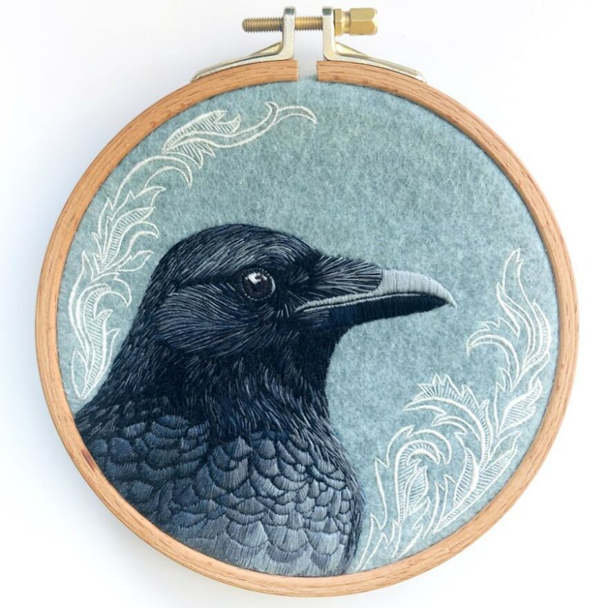 Meet Paulina Bartnik's Embroidered Birds (New Pics)