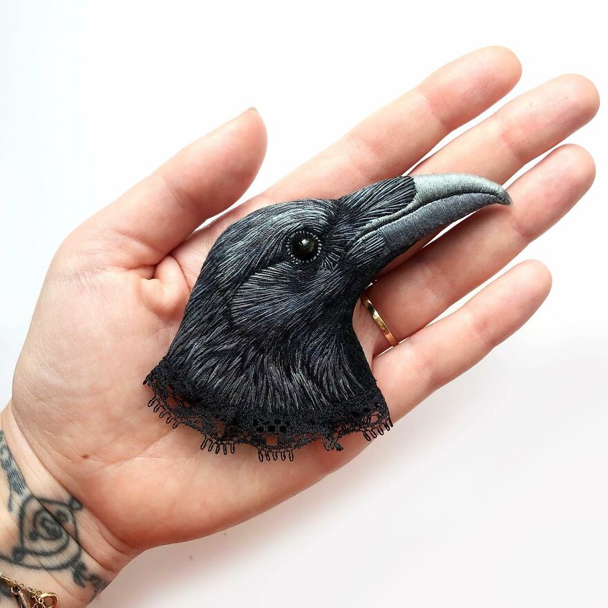 Meet Paulina Bartnik's Embroidered Birds (New Pics)