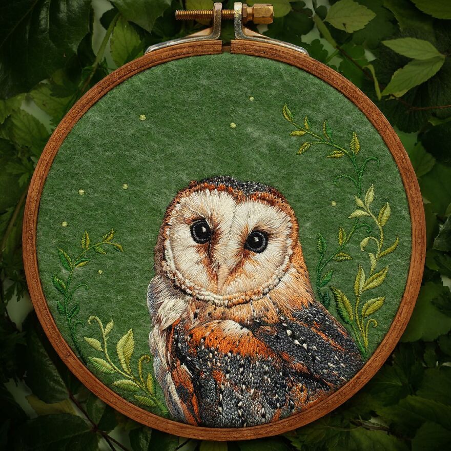 Meet Paulina Bartnik's Embroidered Birds (New Pics)