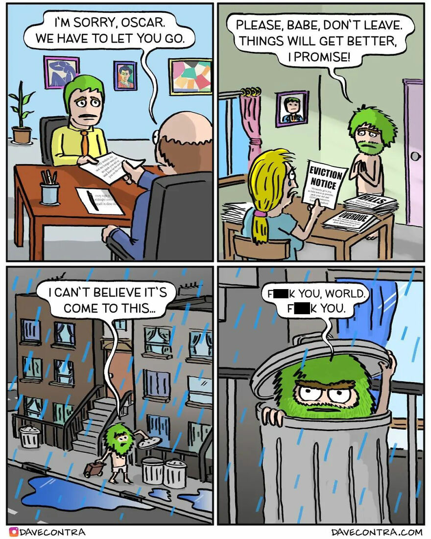 New Comics With Unexpectedly Dark Twists By Dave Contra