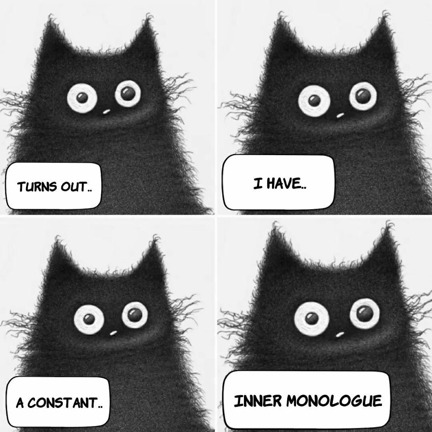 Portuguese Illustrator Immerses Us In The Thoughts Of Cats With Art And A Lot Of Humor