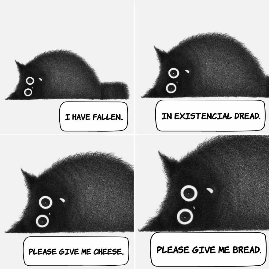 Portuguese Illustrator Immerses Us In The Thoughts Of Cats With Art And A Lot Of Humor