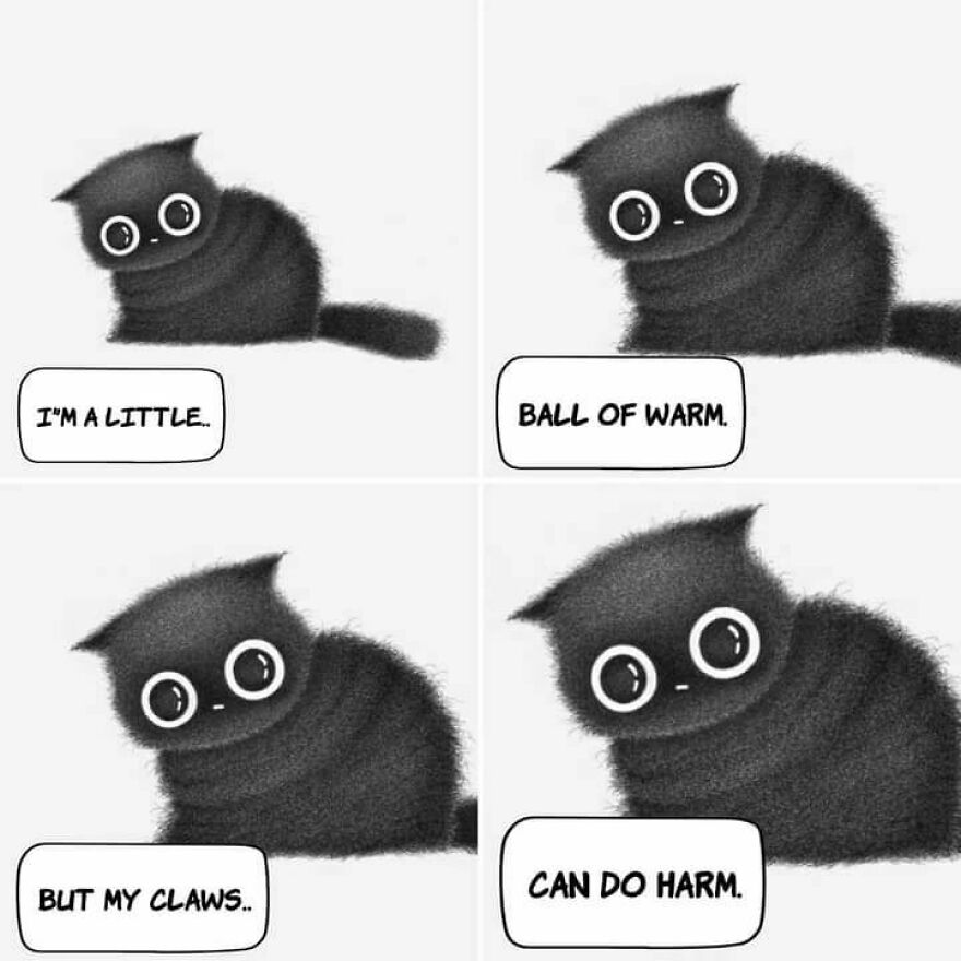 Portuguese Illustrator Immerses Us In The Thoughts Of Cats With Art And A Lot Of Humor