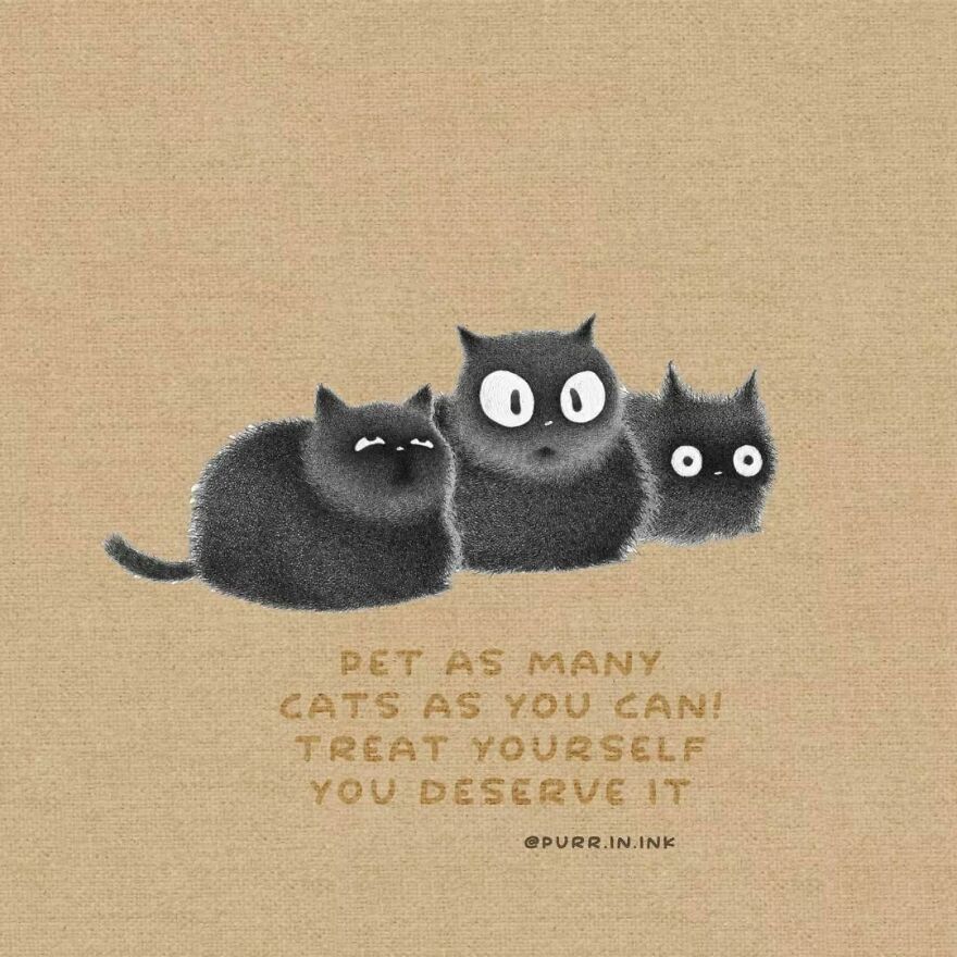 Portuguese Illustrator Immerses Us In The Thoughts Of Cats With Art And A Lot Of Humor