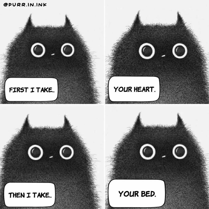 Portuguese Illustrator Immerses Us In The Thoughts Of Cats With Art And A Lot Of Humor