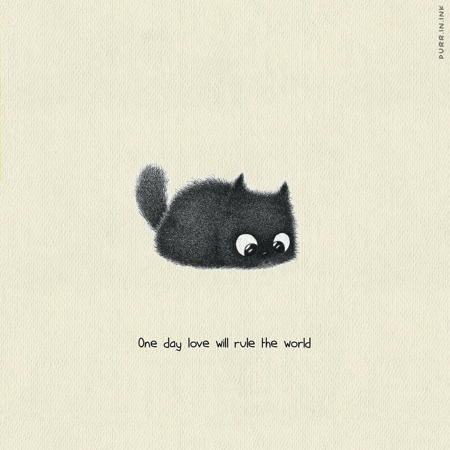 Portuguese Illustrator Immerses Us In The Thoughts Of Cats With Art And A Lot Of Humor