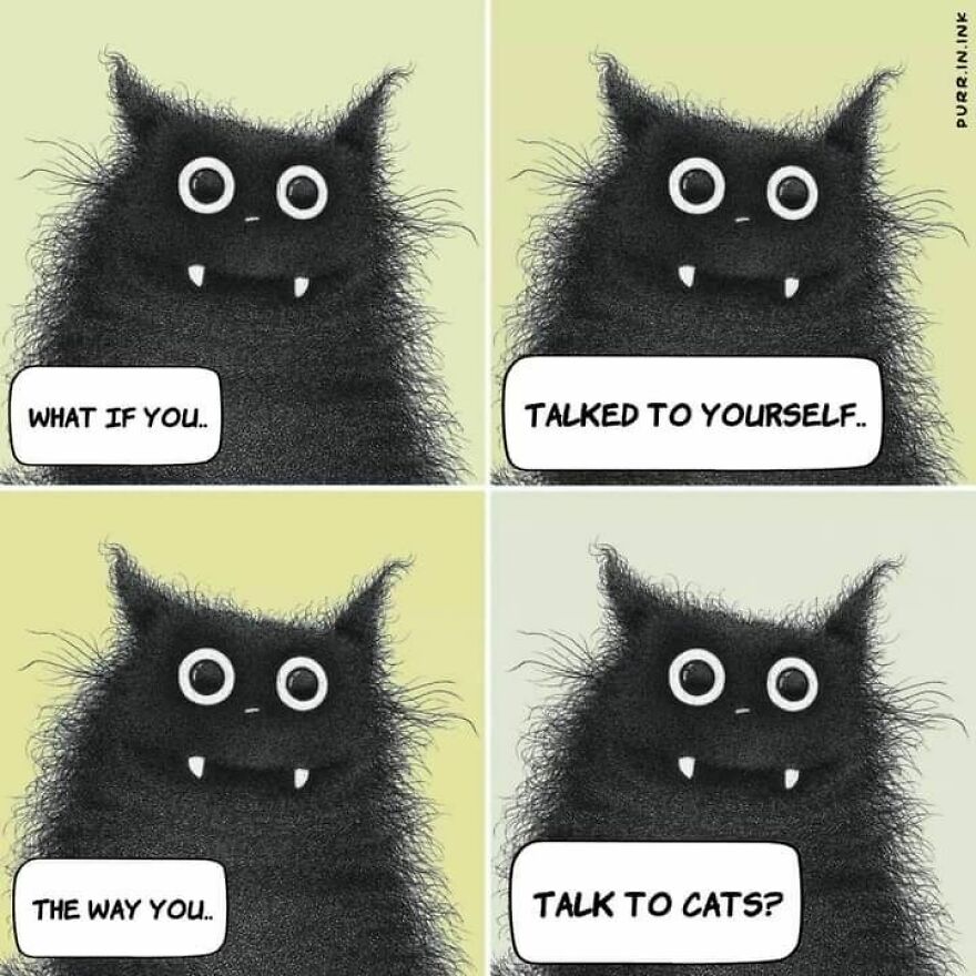 Portuguese Illustrator Immerses Us In The Thoughts Of Cats With Art And A Lot Of Humor