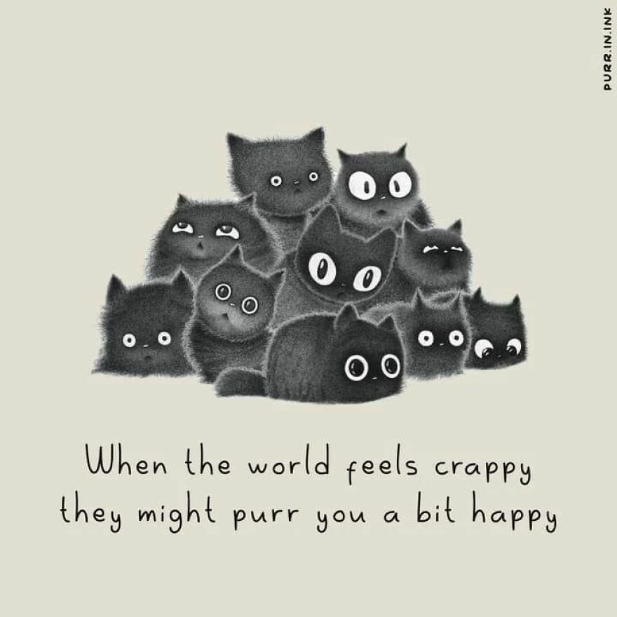 Portuguese Illustrator Immerses Us In The Thoughts Of Cats With Art And A Lot Of Humor