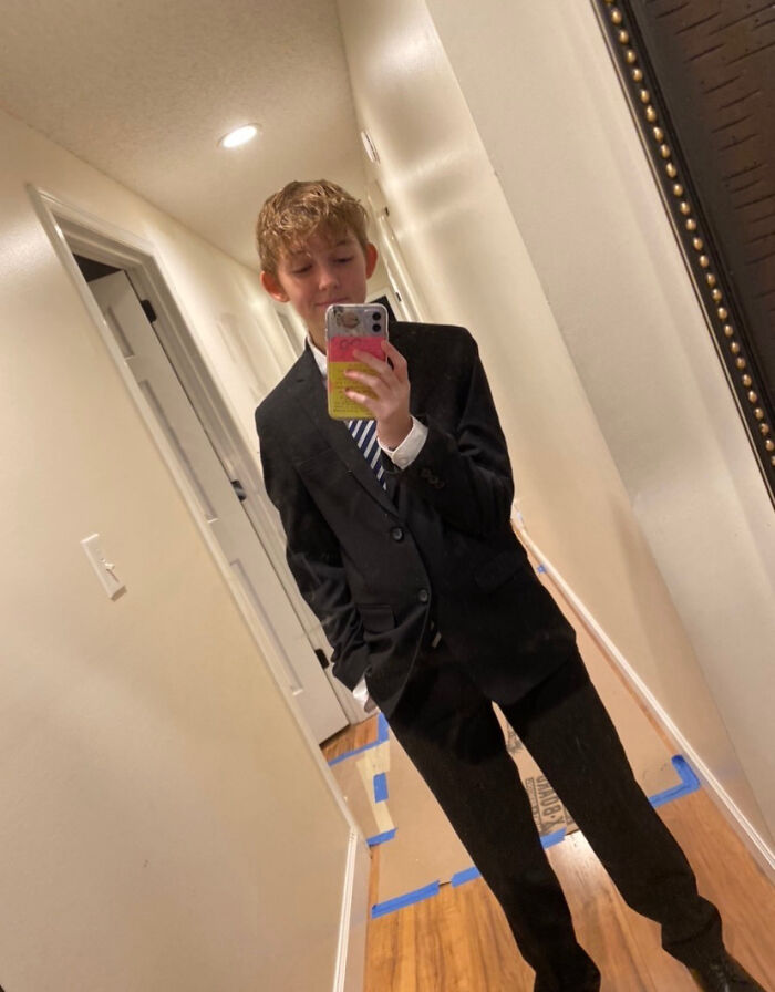 Me In My Suit Before My First Model United Nations Conference