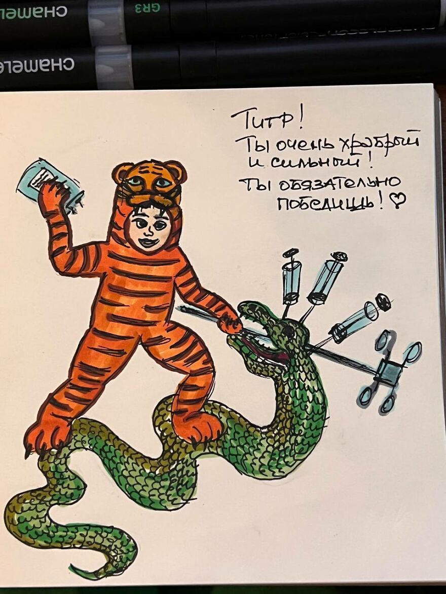 Russian Artists Make A Flash Mob With Art In Support Of A Little Boy Battling Cancer (23 Pics)