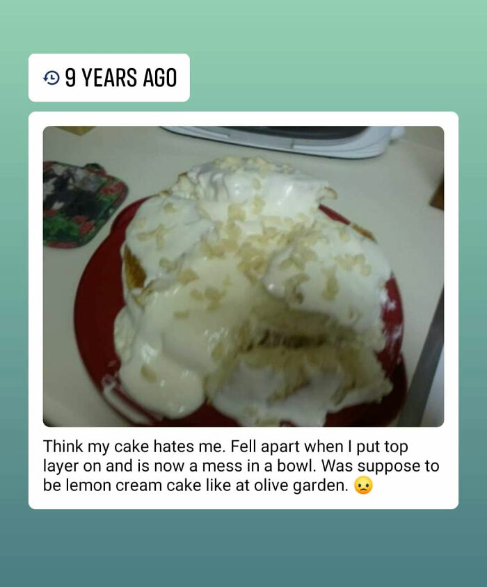 Tried To Make A Lemon Cream Cake Like Olive Garden