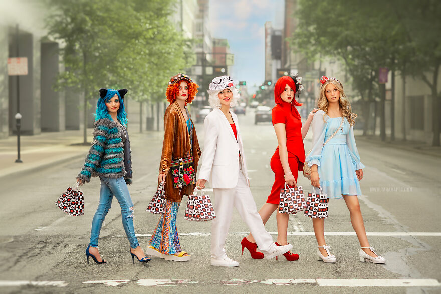Modern Alice: I Photographed People As Alice In Wonderland Characters Hanging Out In The Modern World (23 Pics)