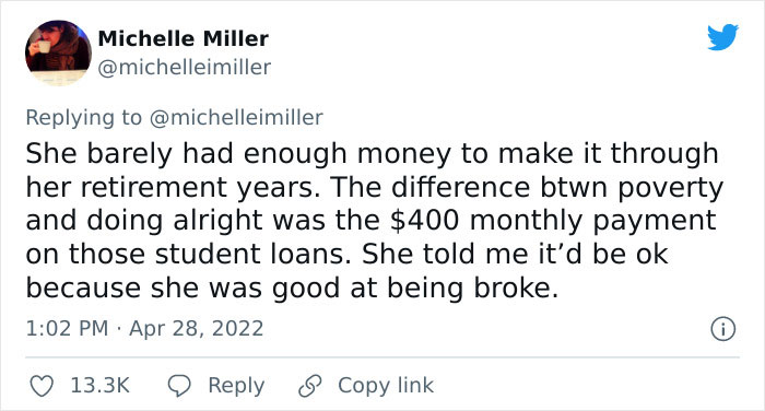 Woman Split Student Loan Payback With Her Mom, When She Passed Away She Found Out That She Owed $80K On $15K Of Debt Woman Split Student Loan Payback With Her Mom, When She Passed Away She Found Out That She Owed $80K On $15K Of Debt