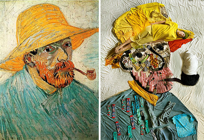Self Portrait, 1888 By Vincent Van Gogh vs. Self Portrait, 2022