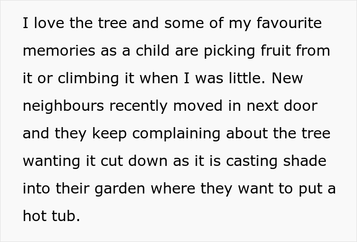 &ldquo;AITA For Not Removing A Tree From My Property As My New Neighbor Demands?&rdquo;