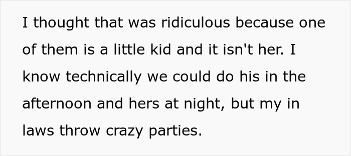 "AITA For Calling My MIL A Crybaby And Saying Her Birthday Isn't As Important As My Son's First Birthday?"