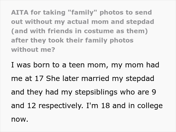 18-Year-Old Takes Cheesy “Family” Pics With Her Friends After She Found Out That Her Family Excluded Her From Their Easter Card Photoshoot 18-Year-Old Takes Cheesy “Family” Pics With Her Friends After She Found Out That Her Family Excluded Her From Their Easter Card Photoshoot