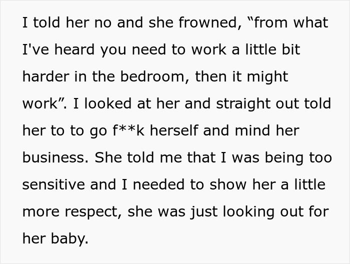 Woman Causes A Scene After Telling Intrusive MIL To Hit The Road For Nasty Comments About Trying For A Baby, Wonders If She Overreacted