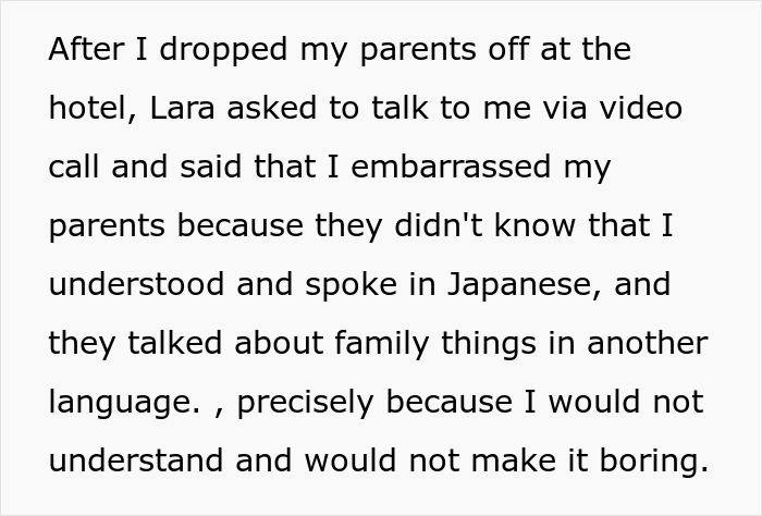 “AITA For Not Telling My Girlfriend And Her Family That I Can Speak Japanese?” “AITA For Not Telling My Girlfriend And Her Family That I Can Speak Japanese?”