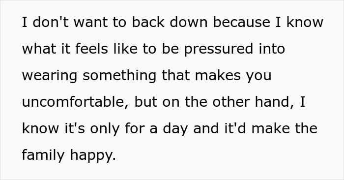 Bride Doesn't Want To Force Androgynous Niece To Wear A Dress To Her Wedding, Starts Family Drama Bride Doesn't Want To Force Androgynous Niece To Wear A Dress To Her Wedding, Starts Family Drama
