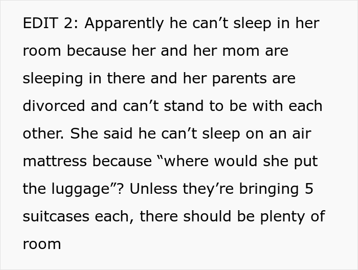 21 Y.O. Woman Gets Called Out For Refusing To Give Up Her Room Because Her Roommate&rsquo;s Dad Needed A Place To Sleep
