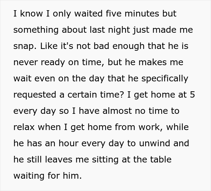Husband Is Always Late For Dinner Despite Having A Full Hour To Unwind After Work, Desperate Wife Snaps And Throws His Meal In The Trash