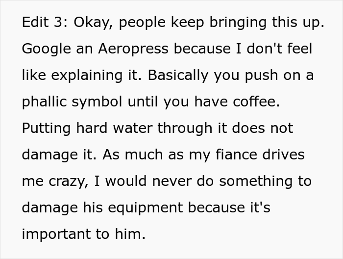 Woman Snaps At Fianc&eacute; Who Relentlessly Criticized Her Way Of Making Coffee, And Somehow She&rsquo;s The &ldquo;Bad Guy&rdquo;