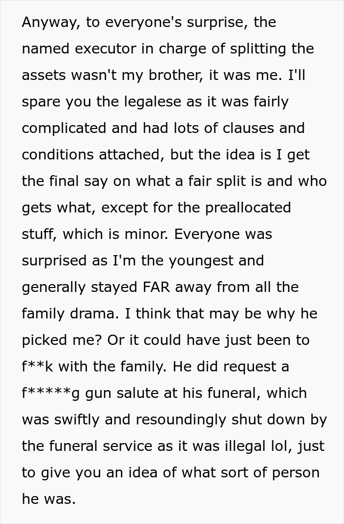 Millionaire Dad Appoints Younger Daughter As His Will Executor Before Passing Away, She Decides To Have Fun With The Relatives She Dislikes