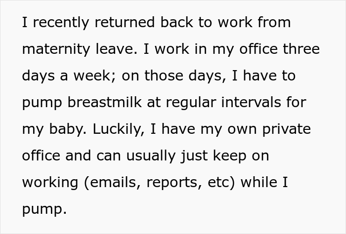 Employee Informs Meeting's Lead She's Using A Breast Pump And Won't Turn On Her Camera But They Insist So She Maliciously Complies Employee Informs Meeting's Lead She's Using A Breast Pump And Won't Turn On Her Camera But They Insist So She Maliciously Complies