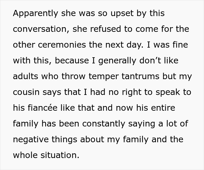 Relative’s Fiancée Steals A Precious Wedding Ceremony Moment From The Bride And Her Younger Cousin, Woman Calls Her Out And Gets Judged Relative’s Fiancée Steals A Precious Wedding Ceremony Moment From The Bride And Her Younger Cousin, Woman Calls Her Out And Gets Judged