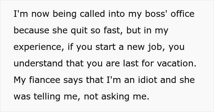Boss Lies To New Hire About Accommodating Her Vacation Request, Is Flabbergasted When She Quits On The Spot